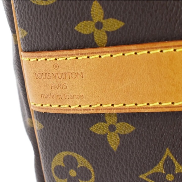 Louis Vuitton Brown Monogram Canvas Duffel with Tan Leather Trim - Picture 5 of 6